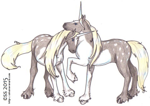 J'Yriua and J'Kanhn, Crystal Unicorns