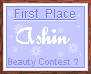 First Place Certificate, Beauty Contest 7